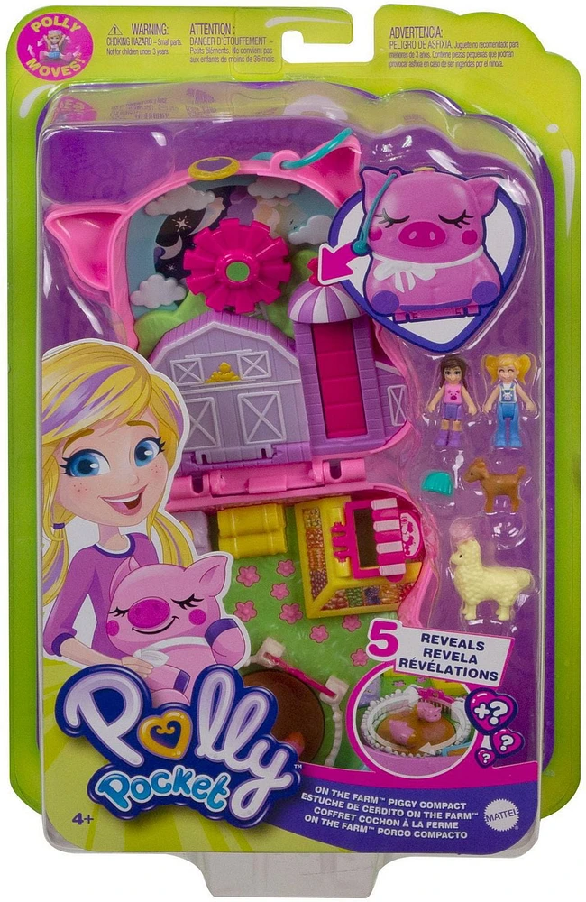 Polly Pocket On the Farm Piggy Compact