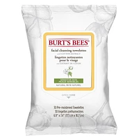 Burt’s Bees Sensitive Facial Cleansing Towelettes, with Aloe