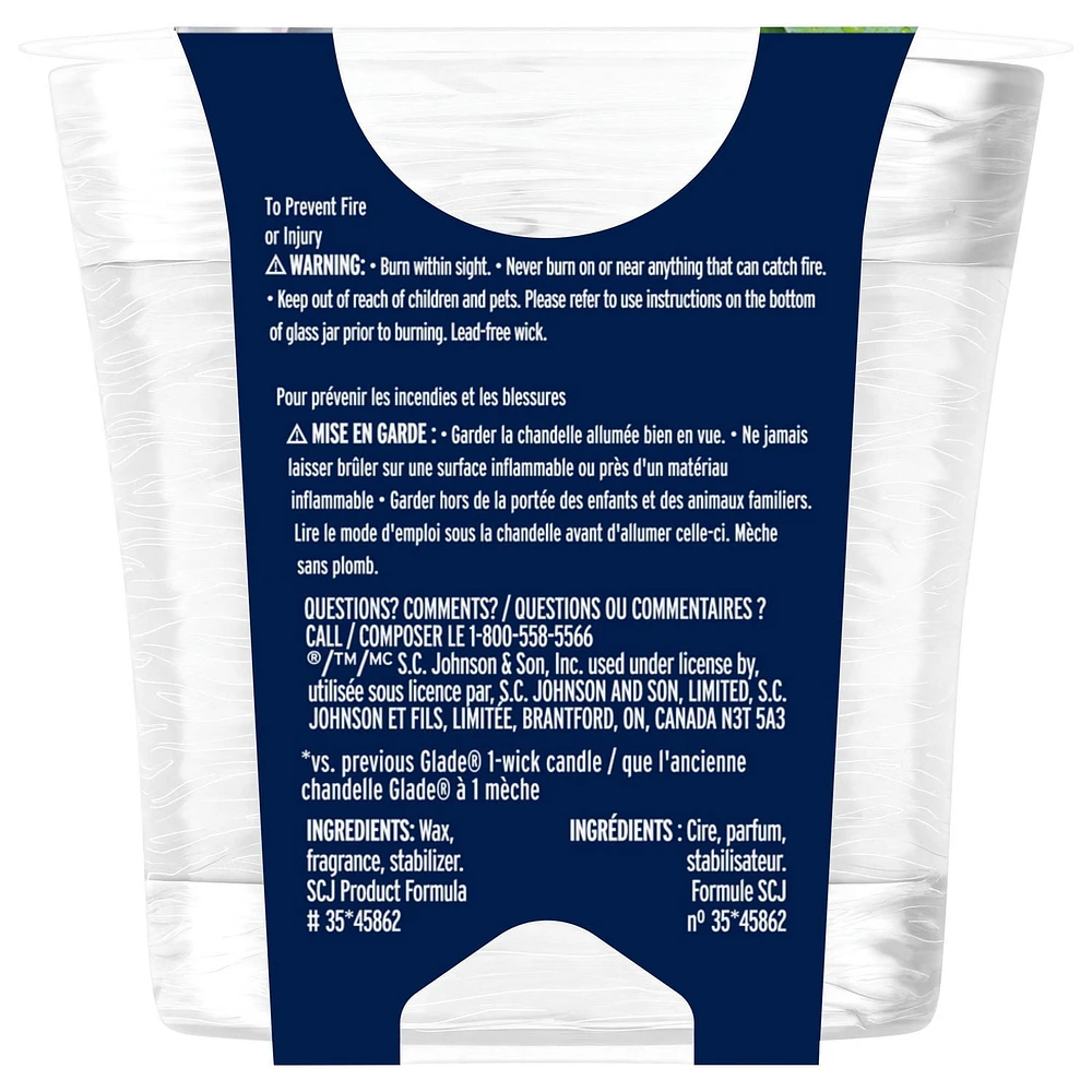 Glade® Chandelle parfumée, Pétales et Gouttes de Rosée chandelle à une mèche