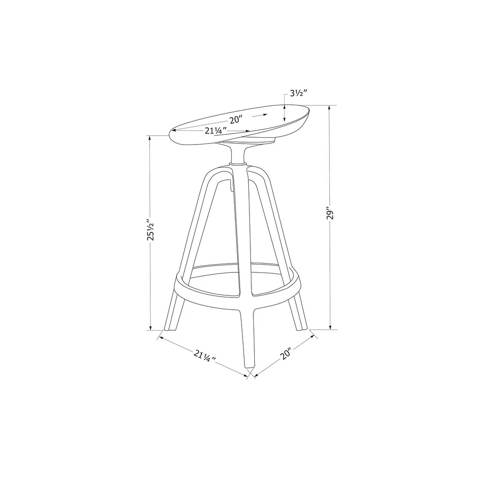 Kitchen Stools—Set of 2 from the collection Olio South Shore