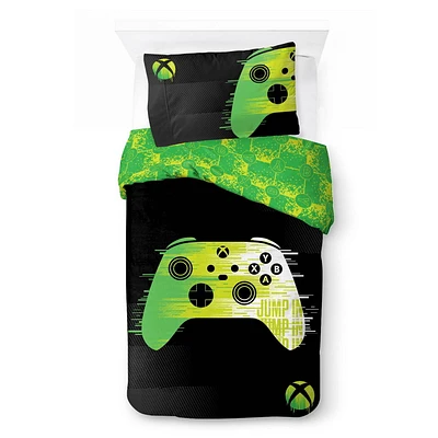 Xbox 2-Piece Twin/Full Reversible Comforter and Pillowcase Set, 100% Polyester