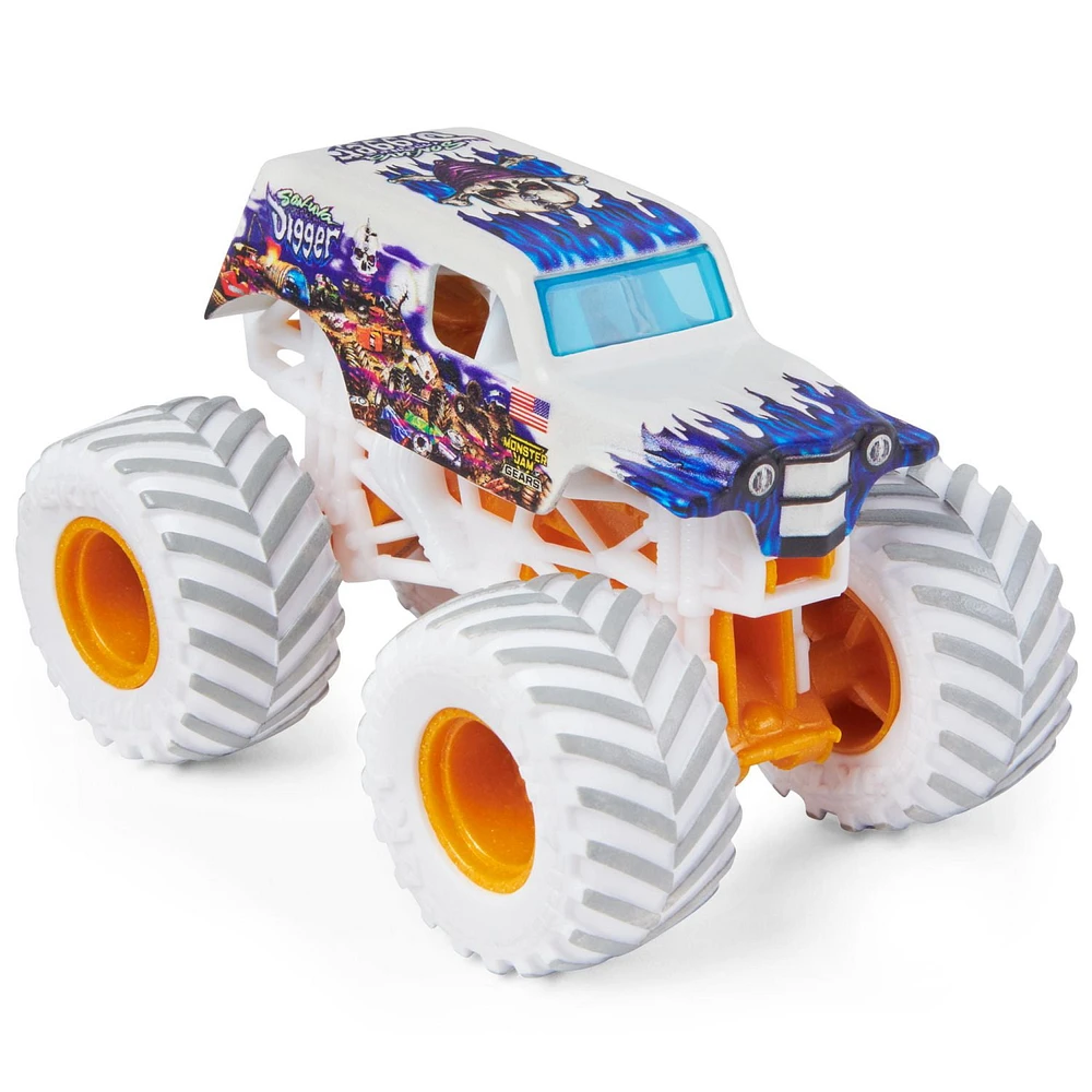 Monster Jam, Official Gears and Galaxies Son-Uva Digger Die-Cast Monster Truck, 1:64 Scale (Walmart Exclusive)