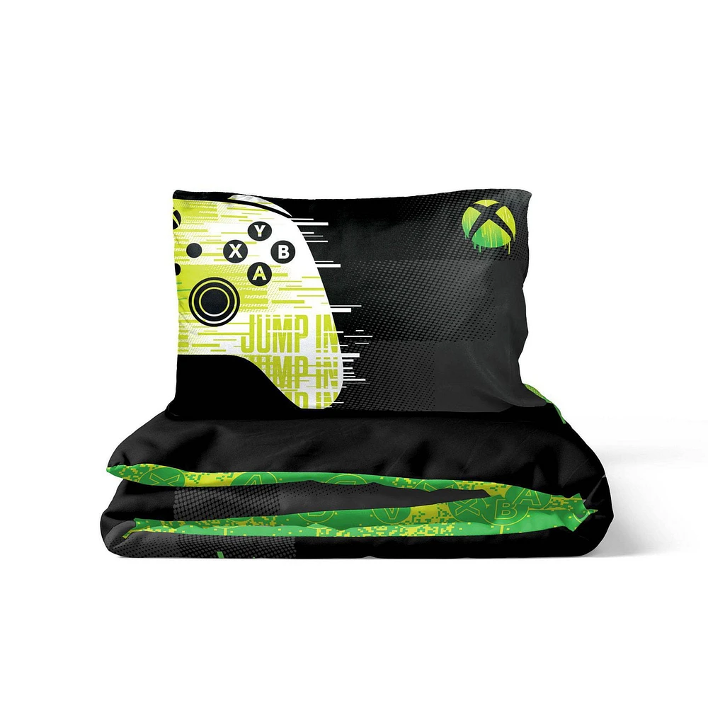 Xbox 2-Piece Twin/Full Reversible Comforter and Pillowcase Set, 100% Polyester