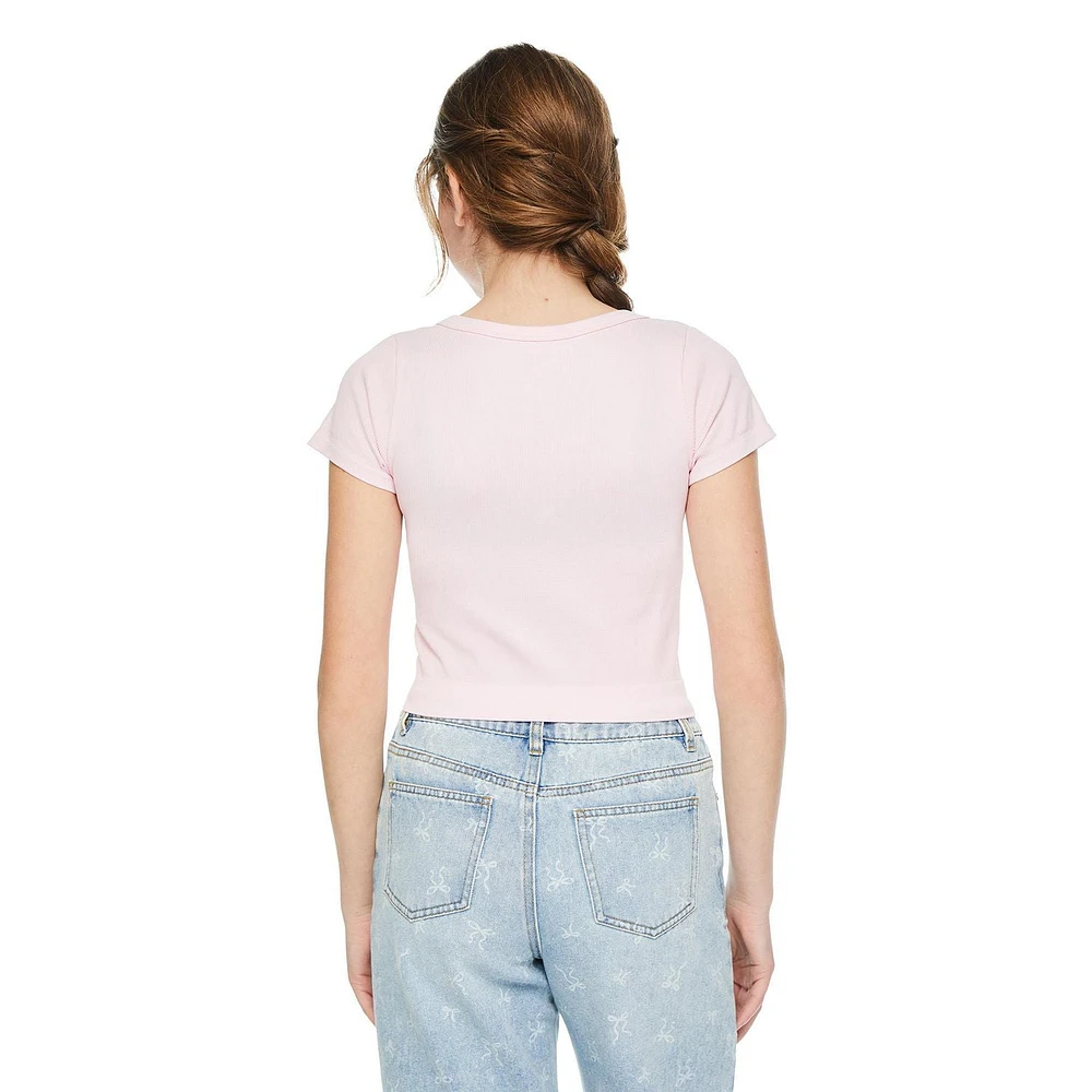 Haut sans couture à encolure en V My Sister’s Closet pour filles
