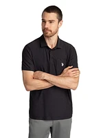U.S. Polo Assn. Polo à Manches Courtes en Interlock Uni Pour Hommes Polo en interlock