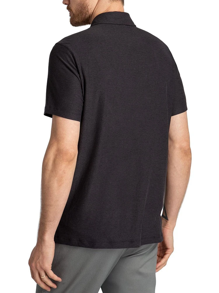 U.S. Polo Assn. Polo à Manches Courtes en Interlock Uni Pour Hommes Polo en interlock