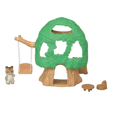 Calico Critters Baby Tree House, Dollhouse Playset with Figure