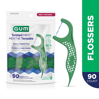 GUMᴹᴰ Porte-fil dentaire Twisted Mint™