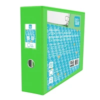 Pen + Gear 3” Deluxe View Vinyl Binder, O-Ring, GREEN