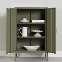 Metal 2-Door Storage Cabinet from the collection Eddison South Shore