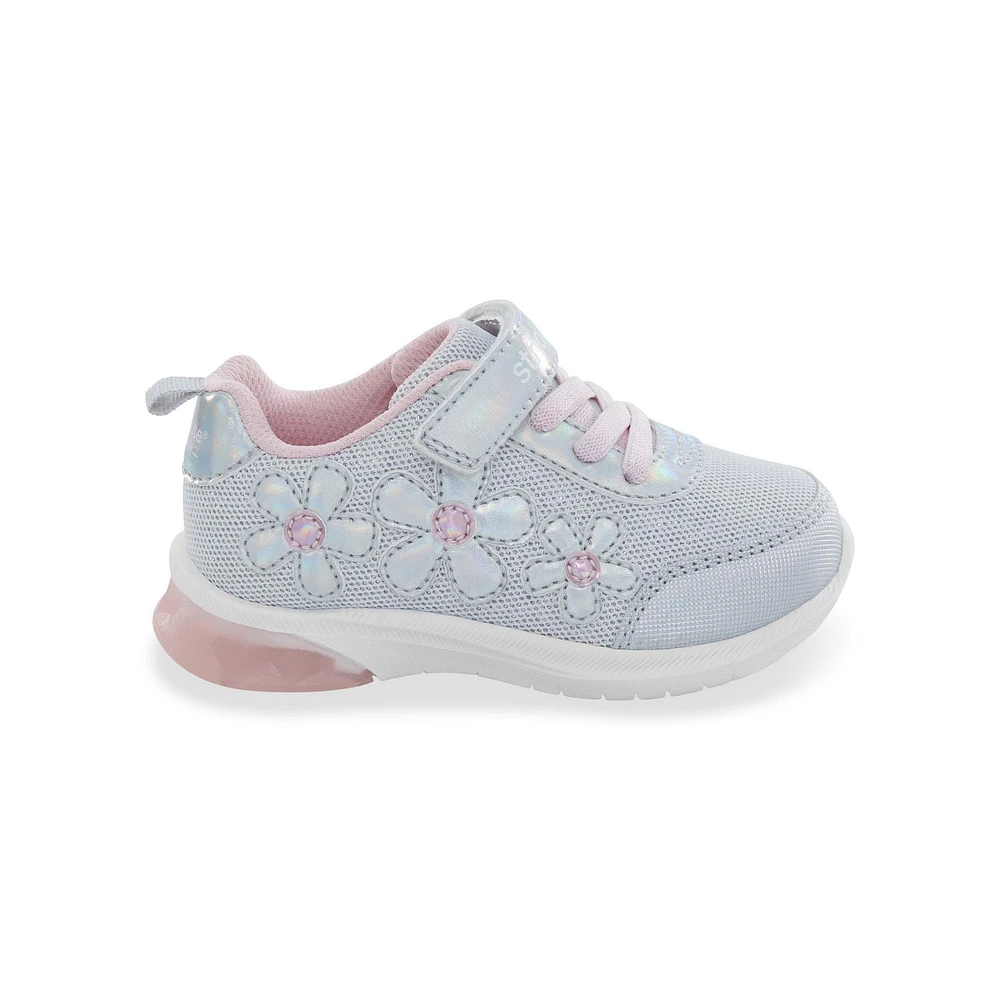 Munchkin by Stride Rite Toddler Girls Lighted Petal Sneaker