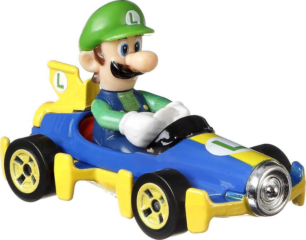 Hot Wheels Mario Kart Luigi 1:64 Scale Die-Cast Replica Vehicles For Kids Ages 3+ Years