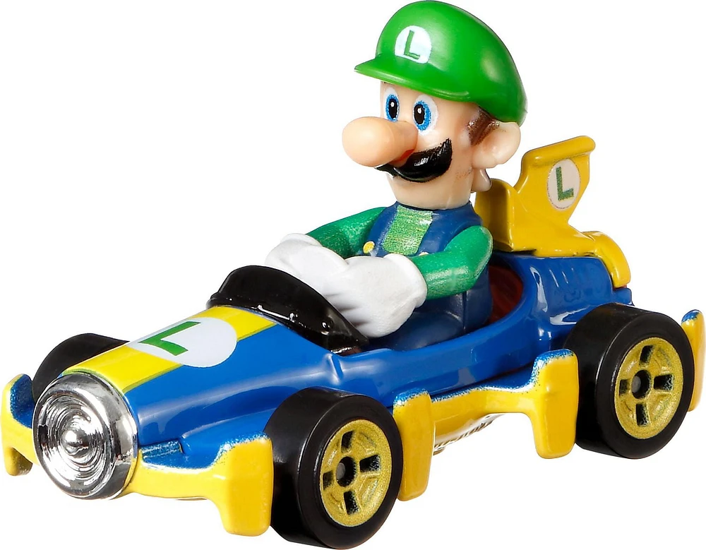 Hot Wheels Mario Kart Luigi 1:64 Scale Die-Cast Replica Vehicles For Kids Ages 3+ Years