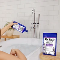 Dr Teal's Foaming Bath with Pure Epsom Salt, Soothe & Sleep with Lavender Essential Oil (Packaging May Vary), 34 fl oz / 1L