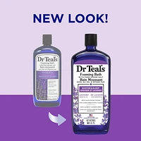 Dr Teal's Foaming Bath with Pure Epsom Salt, Soothe & Sleep with Lavender Essential Oil (Packaging May Vary), 34 fl oz / 1L