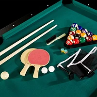 Barrington 72-inch Arcade Billiard Pool Table with Table Tennis Top & Accessory Kit