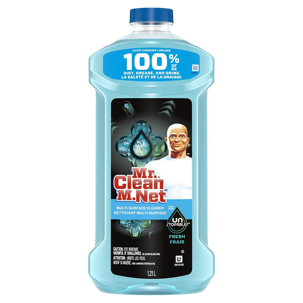 Mr. Clean Multi Surface Cleaner with Unstopables Fresh Scent, All Purpose Cleaner, 1.21L