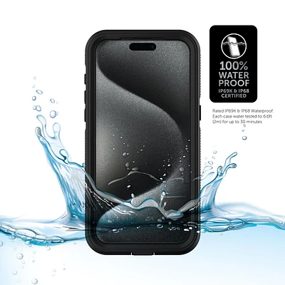 Body Glove Tidal Waterproof Case for iPhone 15 Pro Max, 360° Protection from the Elements