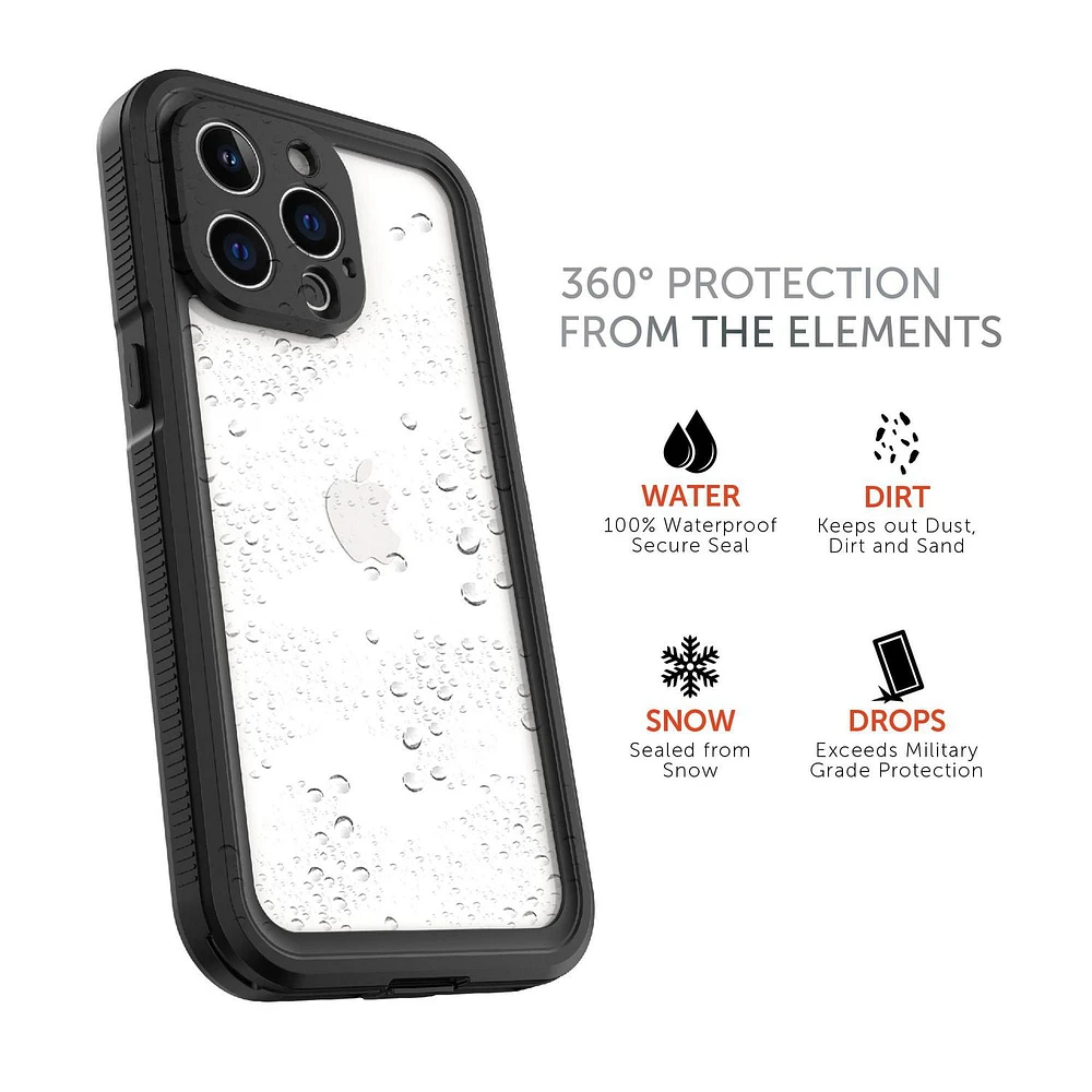 Body Glove Tidal Waterproof Case for iPhone 15 Pro Max, 360° Protection from the Elements