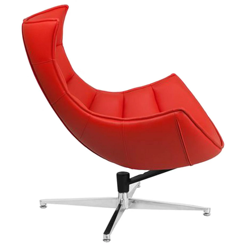 Canadian Retro Lounge Chair Red