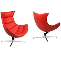 Canadian Retro Lounge Chair Red