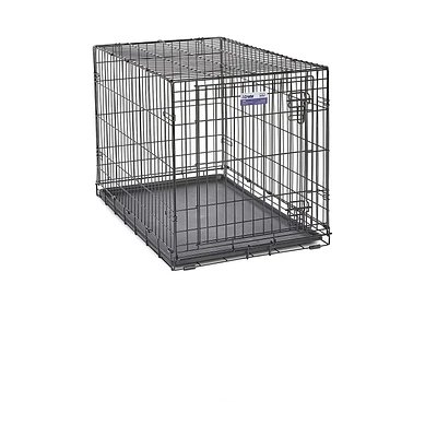 MidWest iCrate Folding Metal Dog Crate Black