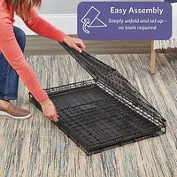 Midwest iCrate Caisson à chien pliable en métal noir