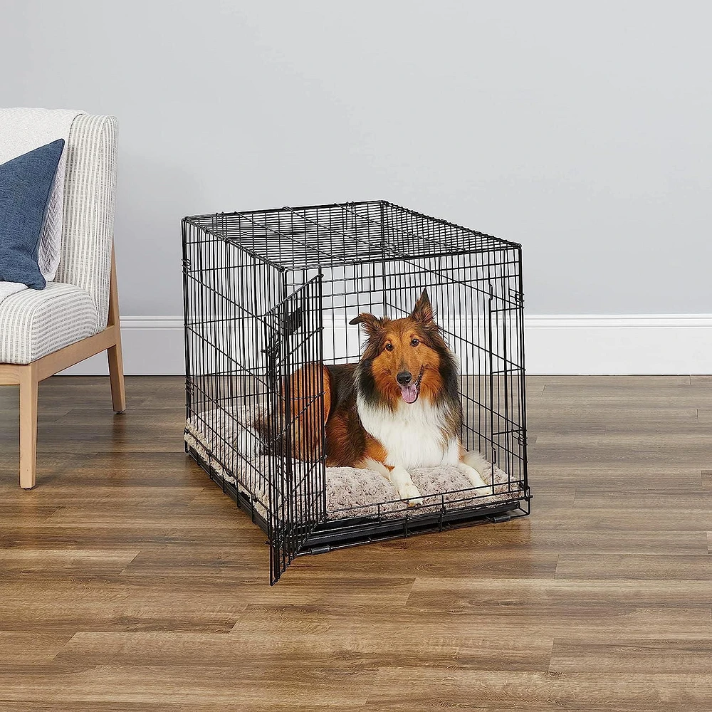 Midwest iCrate Caisson à chien pliable en métal noir