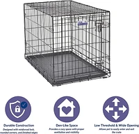 Midwest iCrate Caisson à chien pliable en métal noir