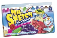 Mr. Sketch Scented Markers, Chisel Tip, Assorted Colours, 12 Count