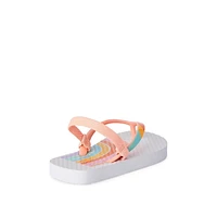 George Toddlers' Unisex Rainbow Flip Flops