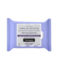 Neutrogena Makeup Removing Wipes, Night Calming, 25 count