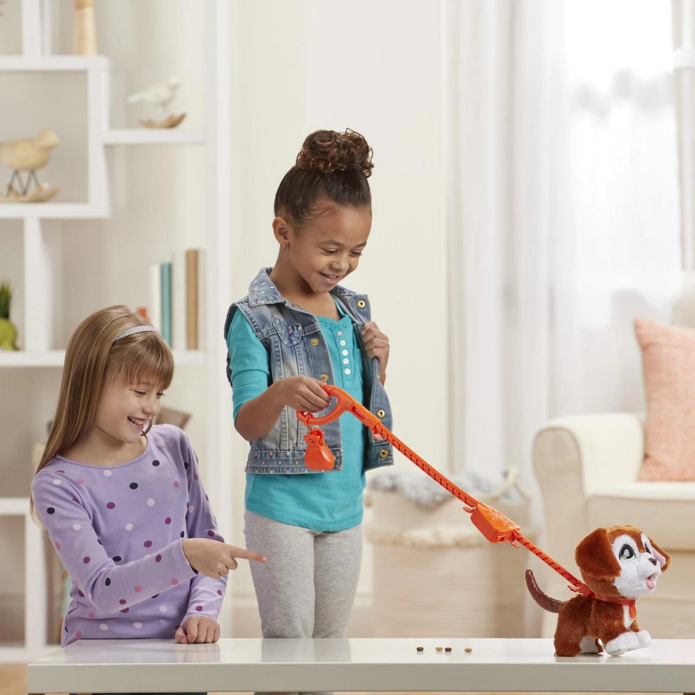 furReal Poopalots Big Wags Interactive Pet Toy, Connectible Leash System