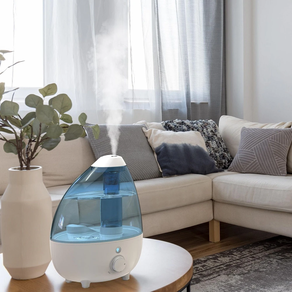 Pure Enrichment® MistAire™ XL Ultrasonic Cool Mist Humidifier - All Day Operation for Large Rooms, 1 Gallon Tank, Variable Mist Control, Automatic Shut-Off, Whisper Quiet, and Optional Night Light