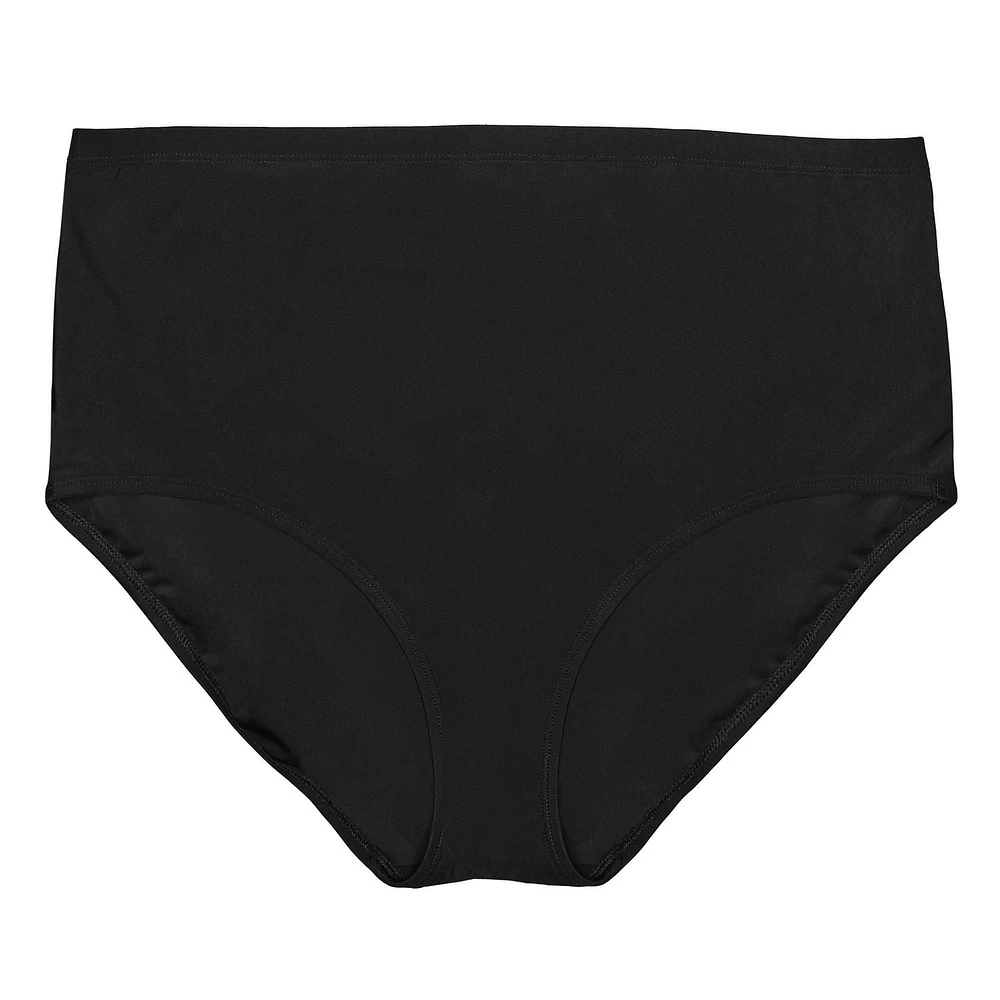 Krista Plus Black High Waist Swim Bottoms