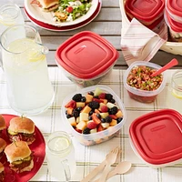 Rubbermaid Easy-Find Lid Food Storage Container Value Pack, 2-296 mL, 1-473mL