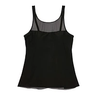Krista haut de maillot bain tankini évasé en maille à col pour femme