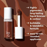e.l.f. Cosmetics Bronzant & Contour Liquide Camo Facile à estomper,, 4ml