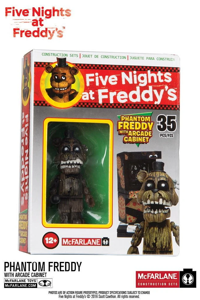 Five Nights at Freddy's Micro Arcade Cabinet Construction Set 35 Pieces