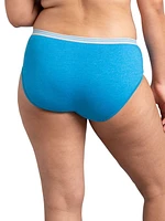 Fruit of the Loom Women's Heather Low Rise Briefs, 6-Pack, Sizes 5-9