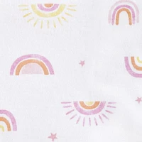 HALO® SleepSack® Wearable Blanket - 100% Cotton - Sunshine Rainbows LG