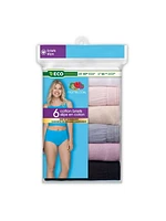 Fruit of the Loom Women's Cotton Briefs, 6-Pack, Sizes 5 - 8