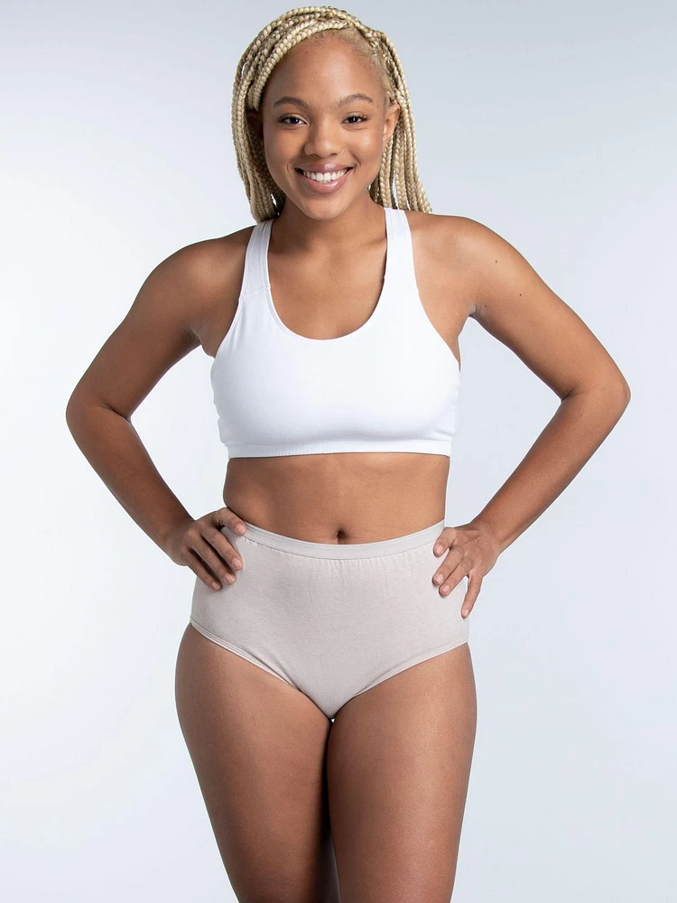 Culottes en coton Fruit of the Loom pour femmes, paquet de 6 Taille : 5 - 8