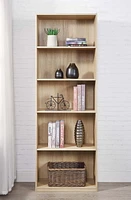 Mainstays -Shelf Bookcase with Adjustable Shelves, Multiple Colors, Adjustable shelves