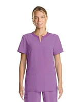 Scrubstar Women's Fashion Relaxed Fit Stretch Notch Collar Top