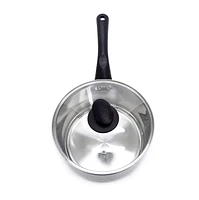 Starbasix Stainless Steel 3.2L (3.4Qt) Saucepan with Lid, Induction compatible