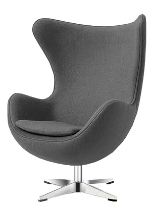 Canadian Egg Lounge Chair Grey