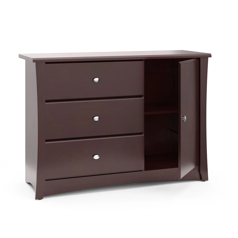 Storkcraft Crescent 3-Drawer Combo Dresser