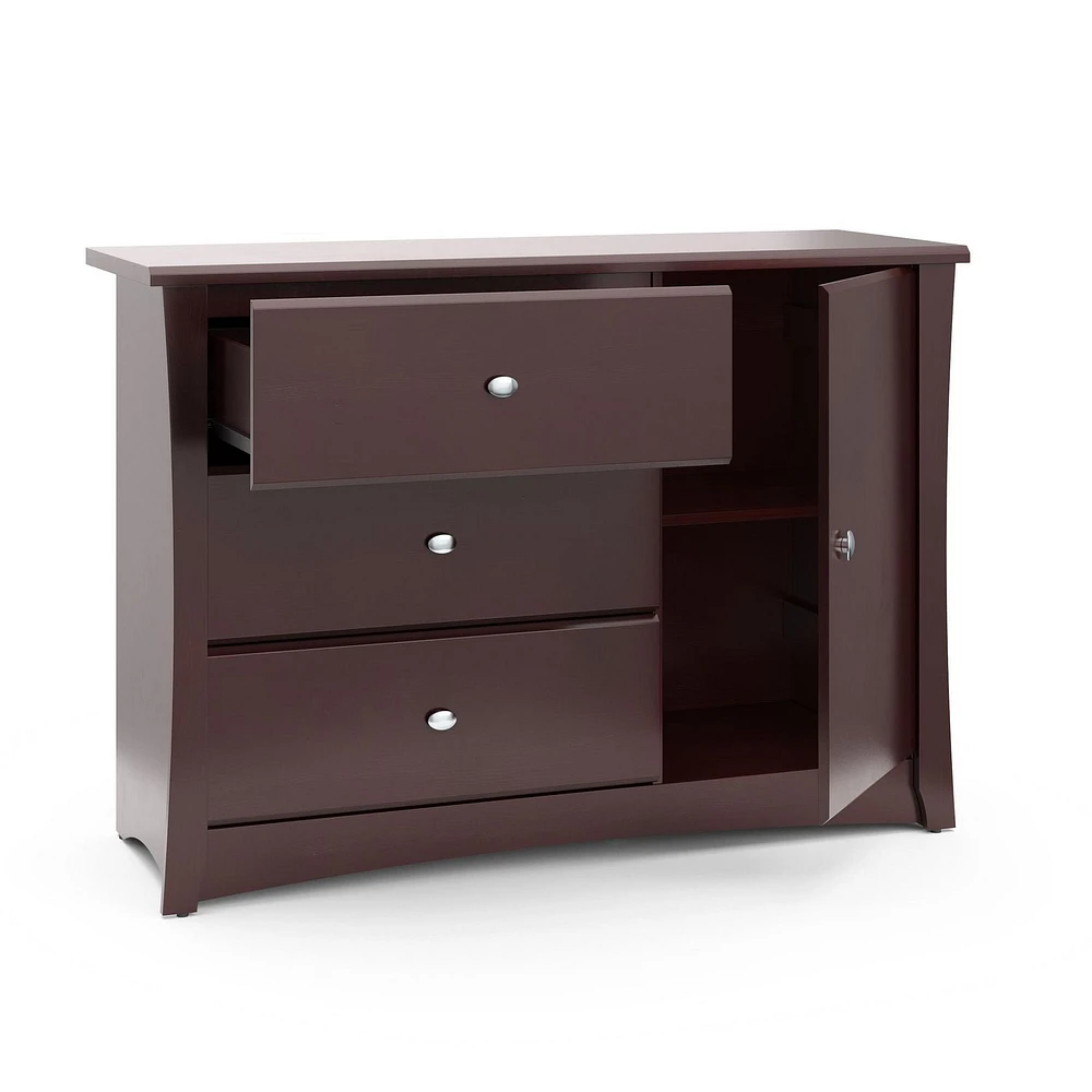 Storkcraft Crescent 3-Drawer Combo Dresser