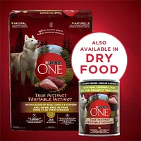 Purina ONE True Instinct Classic Ground Chicken & Duck, Wet Dog Food 368 g, 368 g
